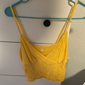Yellow PacSun crop top